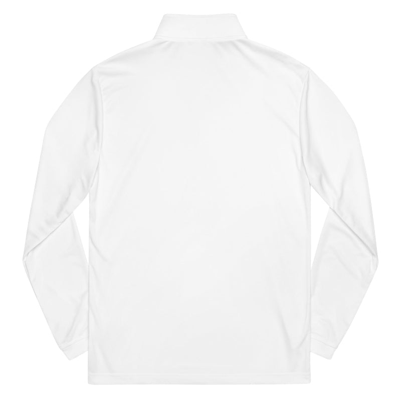 White adidas zip pullover