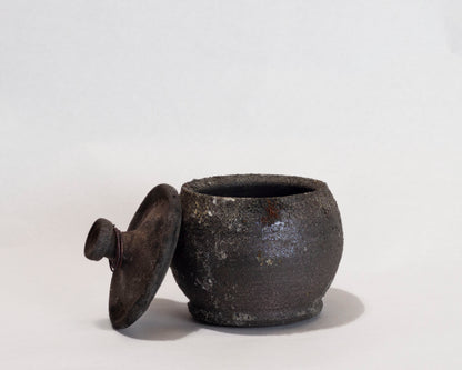 Pit-Fire Jar with Lid