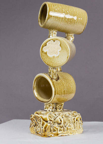 Ceramic, Glaze, Braille, 6 3/4 x 16 1/2 x 6 1/4 in