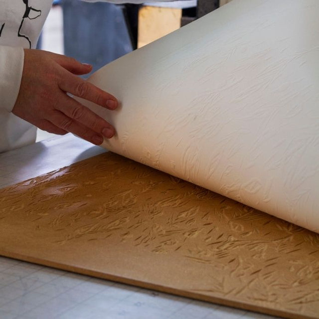 Cheri Printing on hand pressing paper 