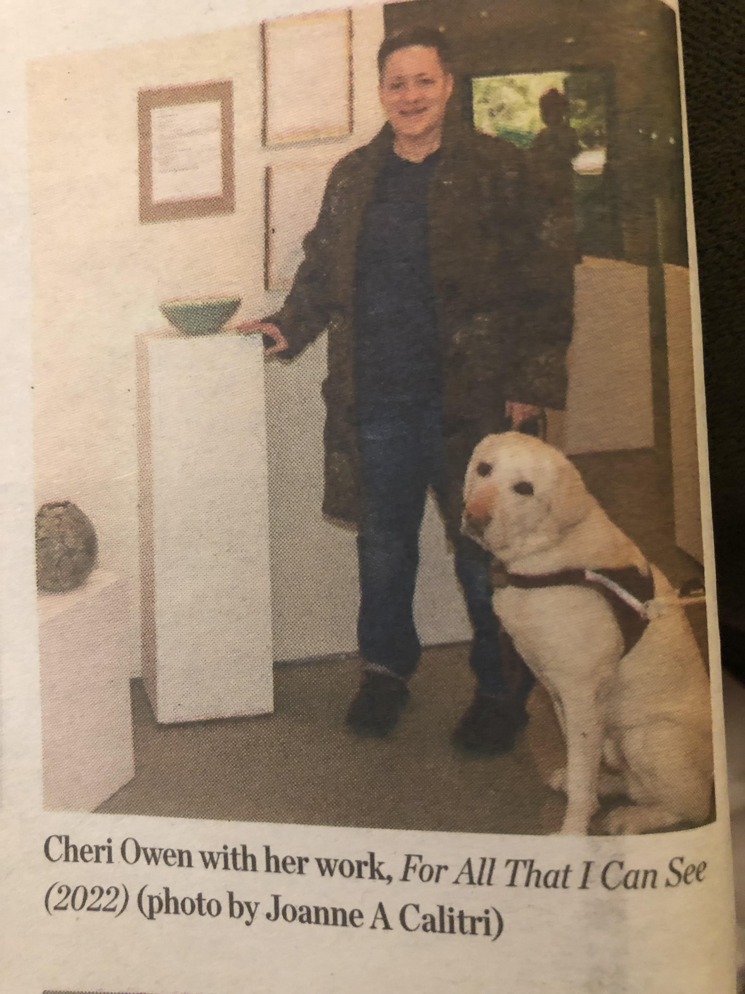 Photo of Cheri and Martinez from the newspaper.